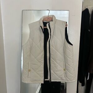 Ralph Lauren White Quilted Vest